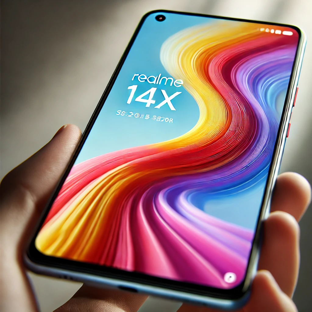 Realme 14X Front View with Display and 90Hz Refresh Rate